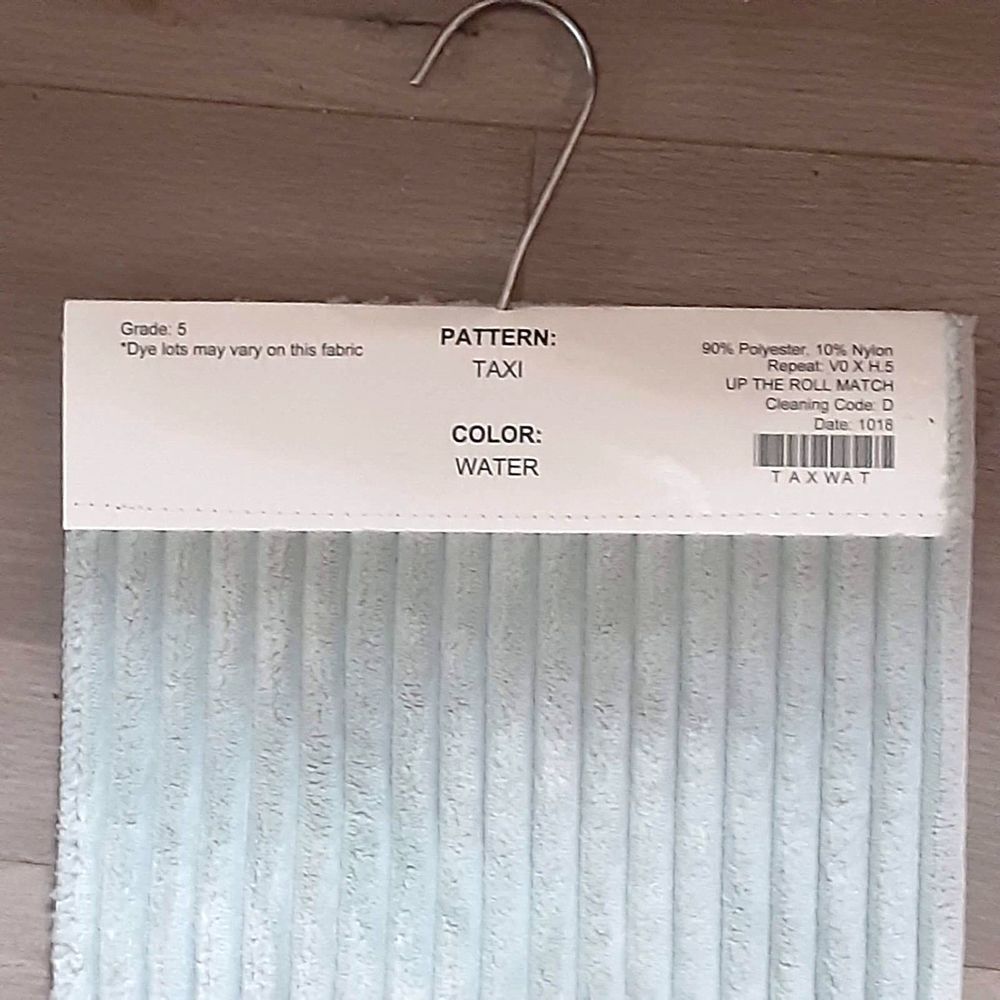 New Regal Fabrics 2 corduroy velour fabric samples 24"X16" Taxi "Water" teal